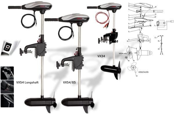 Rhino Silnik Elektryczny VX 54 Long Shaft - PROMOCJA