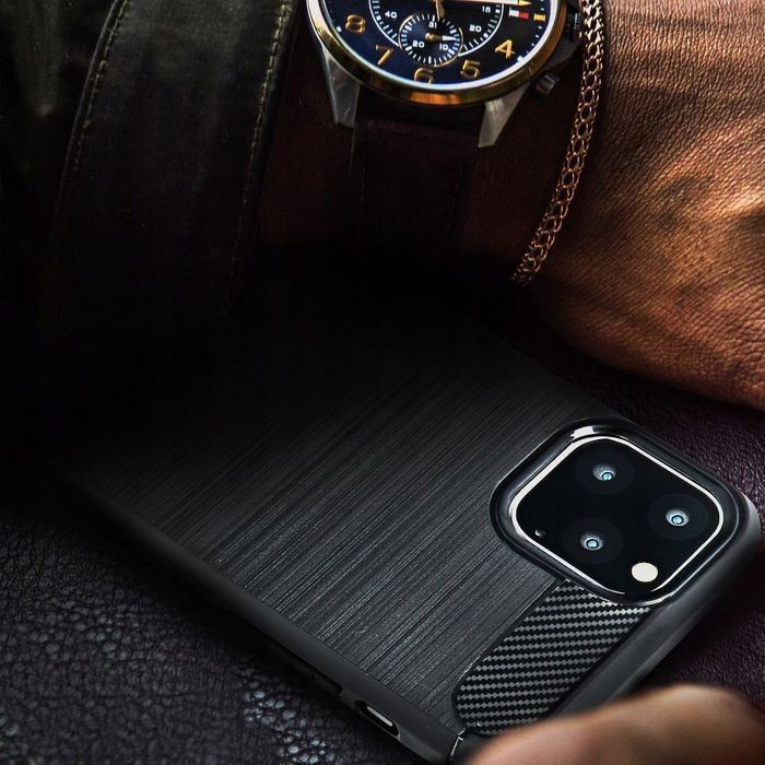 Etui Silikonowe Carbon Plecki Do Huawei Mate 10 Lite Czarne