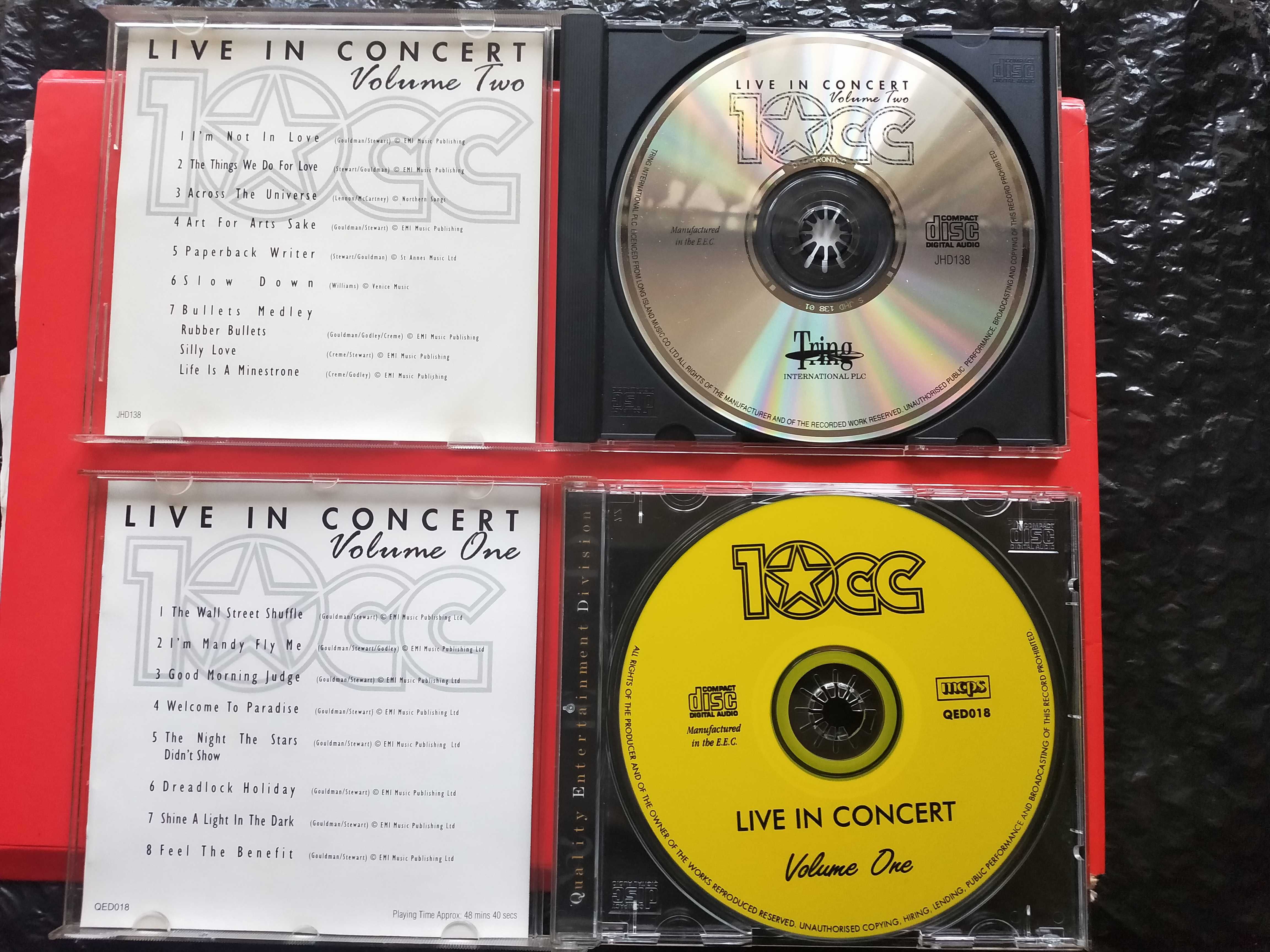 10cc - Live in Concert - Tokyo Japan Volume One /Volume Two - 2xCD