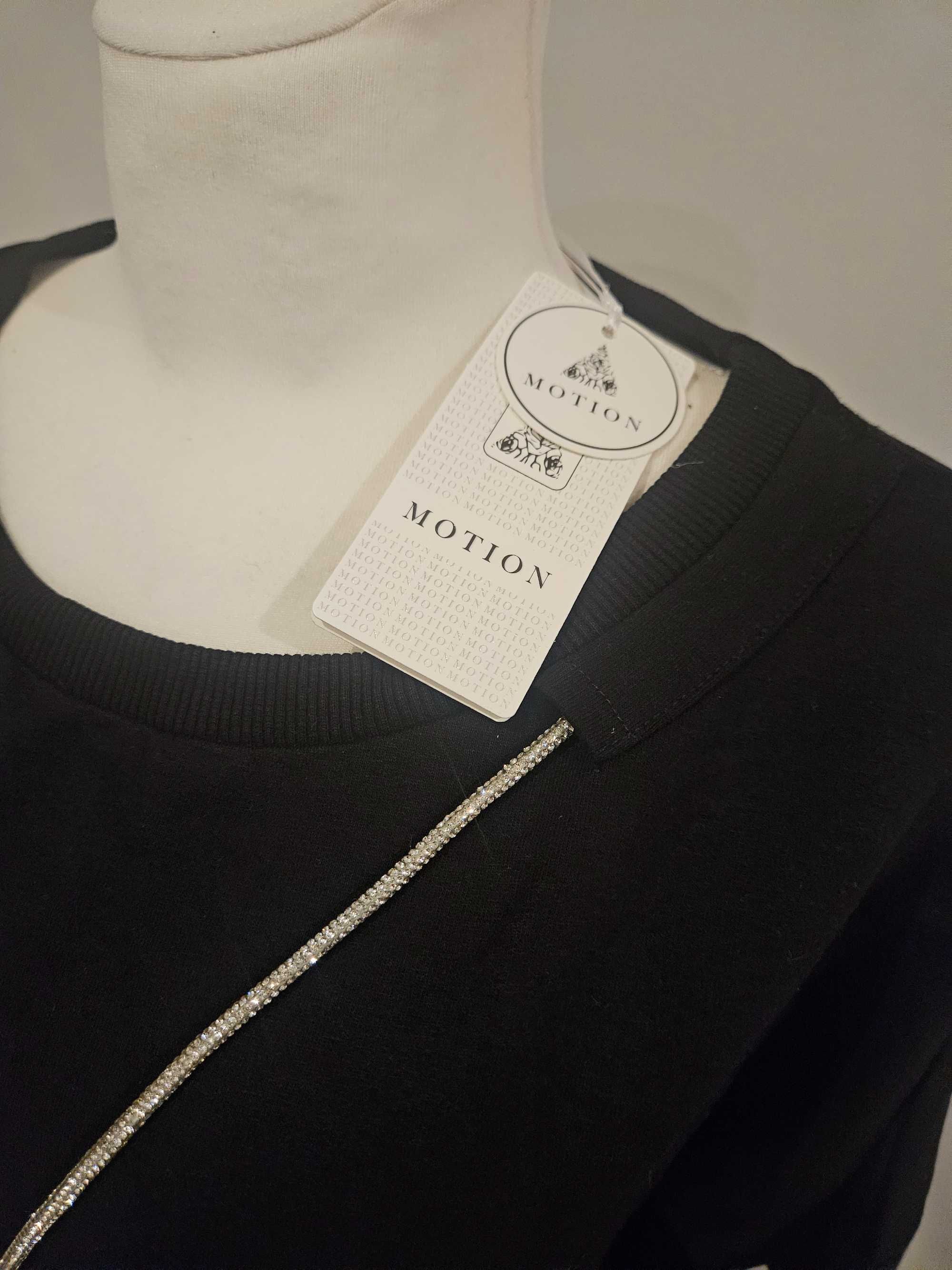 Bluza czarna srebrny lancuszek m nowa z metką