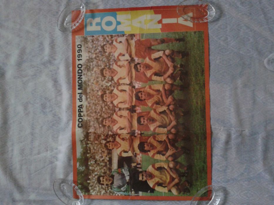 Плакати календарі  чм 1990,че 1988, плакат Руминія А2