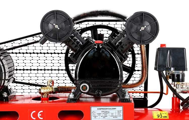 KRAFT&DELE Mocna Sprężarka Kompresor 200l 5,9km 400v 2 Tłoki KD407
