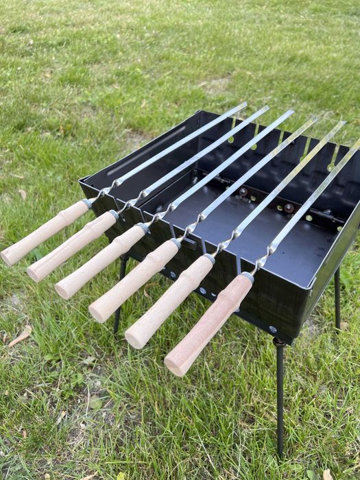 Mangal Gril składany Mangal walizka Szaszlyki na 6 szampurów мангал