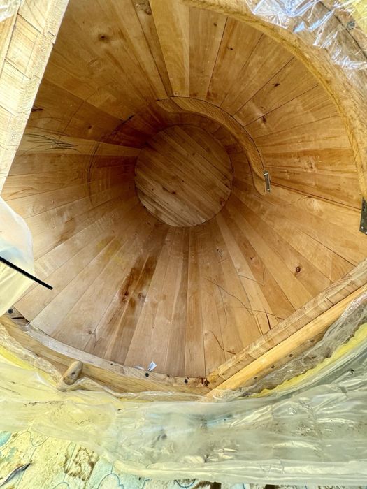 Продаж фіто-бочки кедрова кругла міні сауна парова