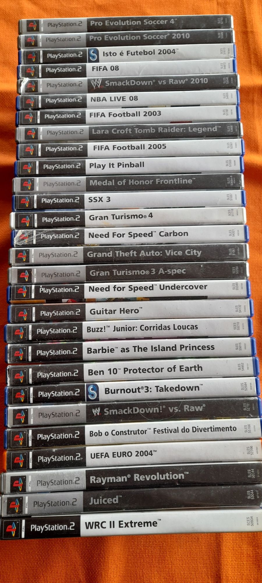 Jogos para PS2 - preço unitário
