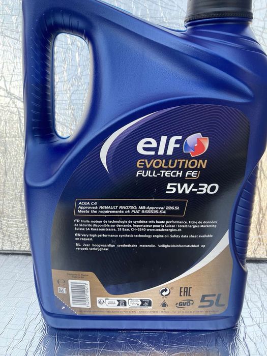 Elf Full-Tech FE 5W30 5л моторна олива ОРИГІНАЛ