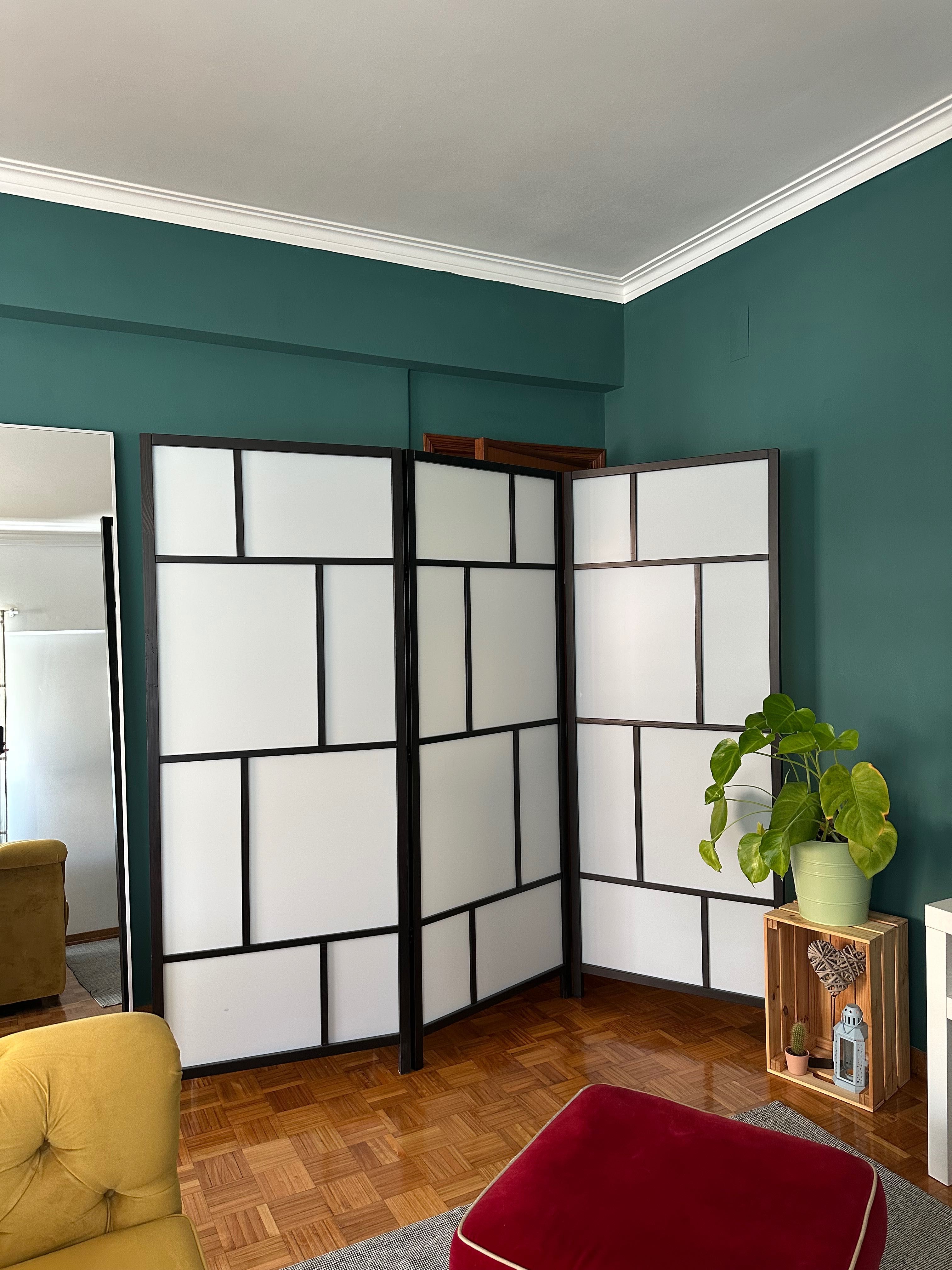 Biombo branco/preto RISÖR