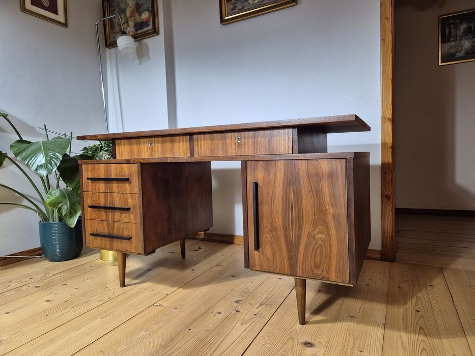 Biurko Hanka z lat 60-tych po renowacji! Unikat! PRL VINTAGE RETRO