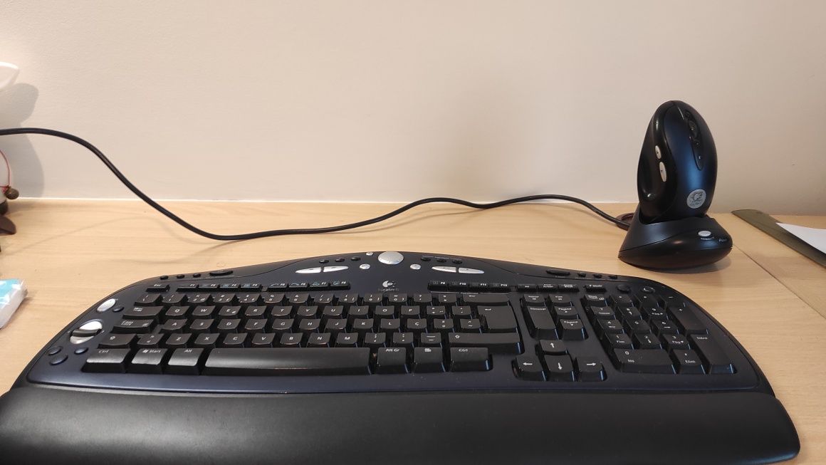 Conjunto logitech rato e teclado wireless