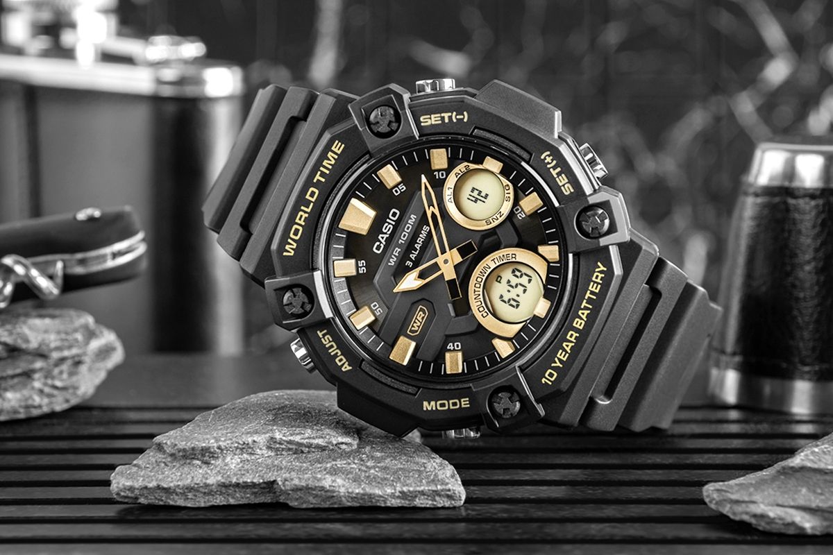 zegarek męski casio aeq-120w-9avdf + box