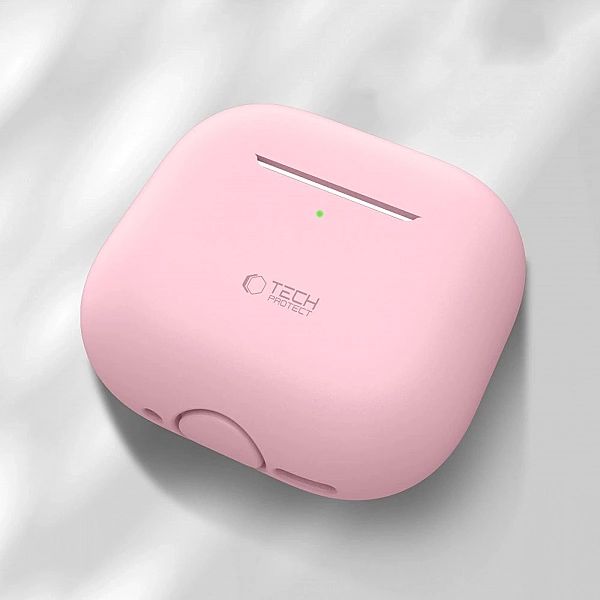 Etui Tech-Protect Silicone na Apple AirPods 4 - różowe