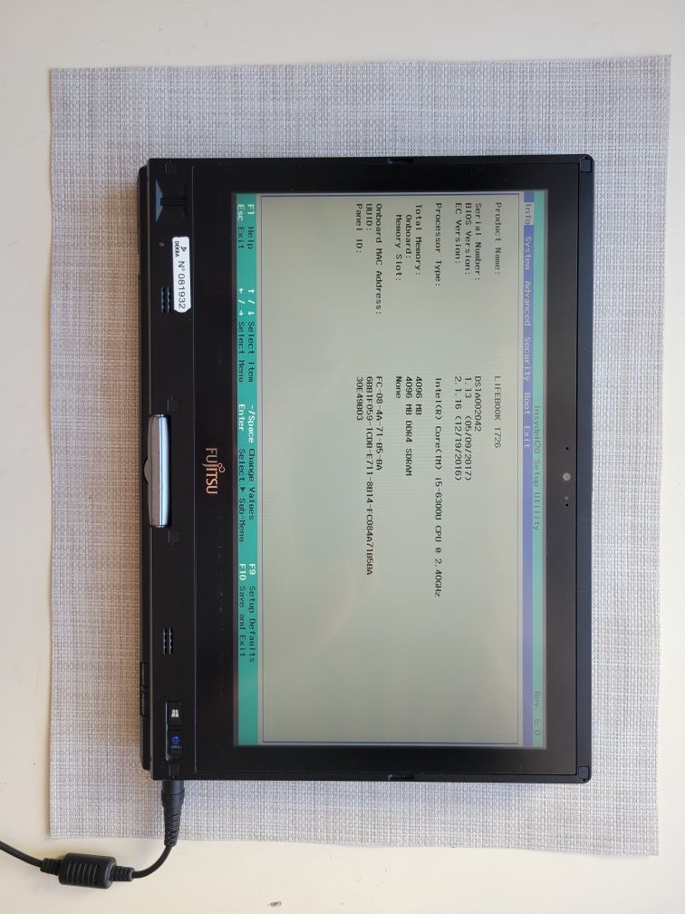 Ноутбук трансформер Fujitsu Lifebook T726