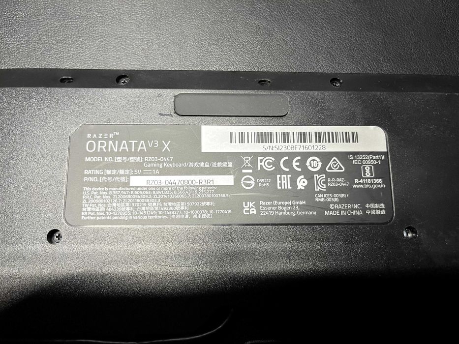 Ігрова клавіатура Razer Ornata V3 X