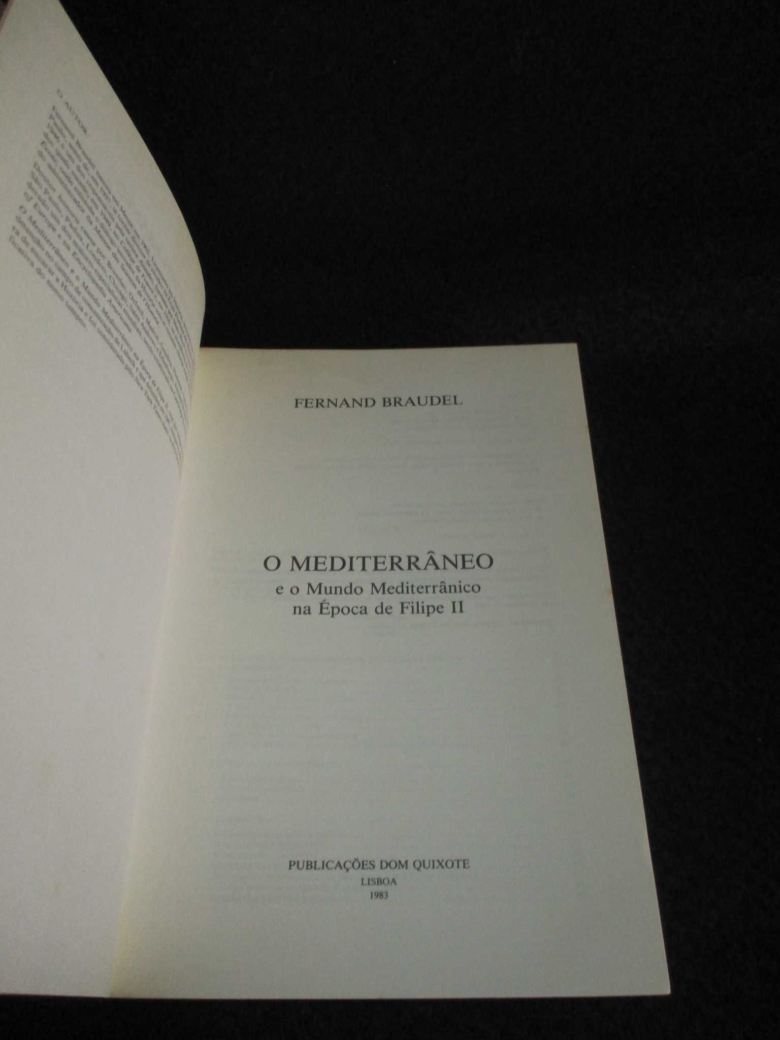 Livros O Mediterrâneo e o Mundo Mediterrânico Fernand Braudel Completo