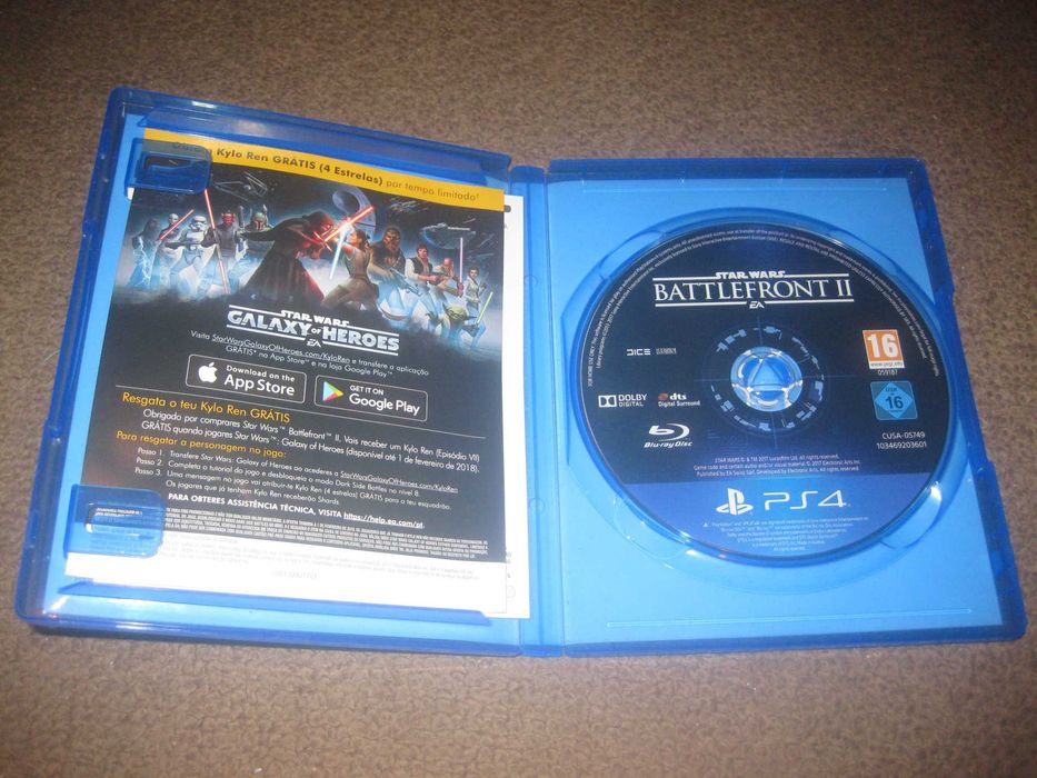 Jogo "Star Wars: Battlefront II" para a Playstation 4/Impecável!