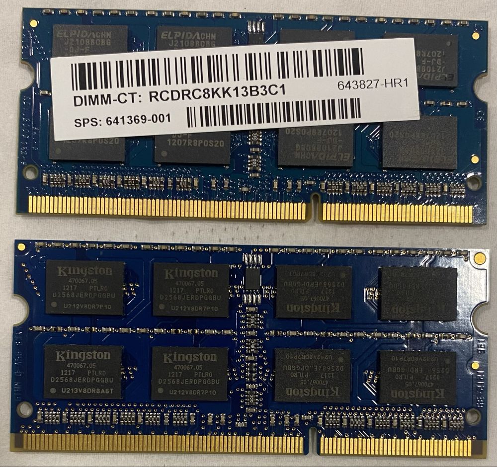 DDR3 Kingston 8Gb. 2x4