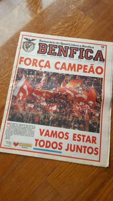 Jornal O Benfica (antes do jogo com o Marselha - Vata)