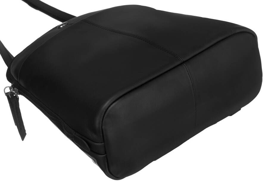 Plecak Damski PETERSON Skórzany Mały Plecaczek Elegancki Czarny