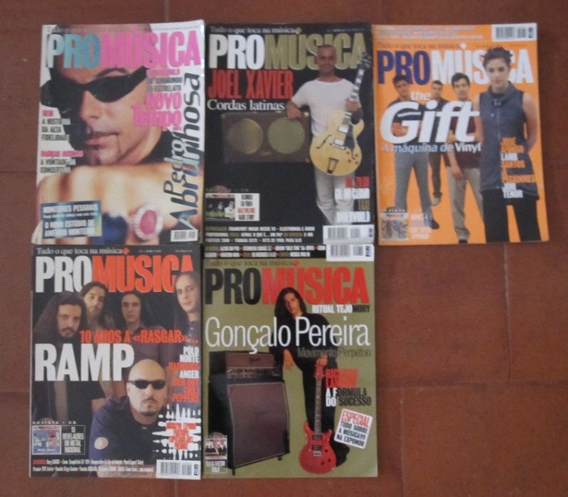 Revistas ProMúsica anos 90, 2000 e 2001