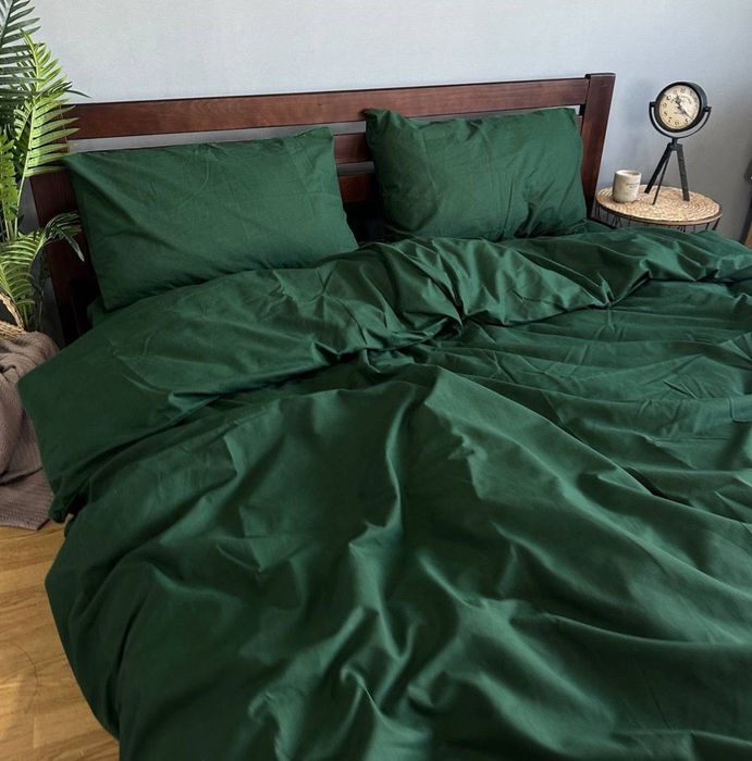 Постільна білизна Зимові кольори Сатин люкс однотонна без смужок