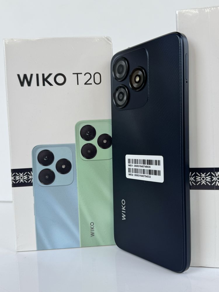 Мобільний телефон Смартфон WIKO T20 Андроїд 13 4/128 ГБ Чорний