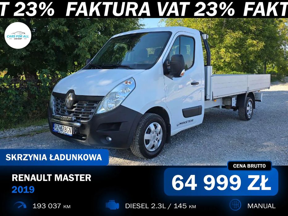 Renault MASTER  DCI 145 ENERGY EURO 6 | Skrzynia ładunkowa