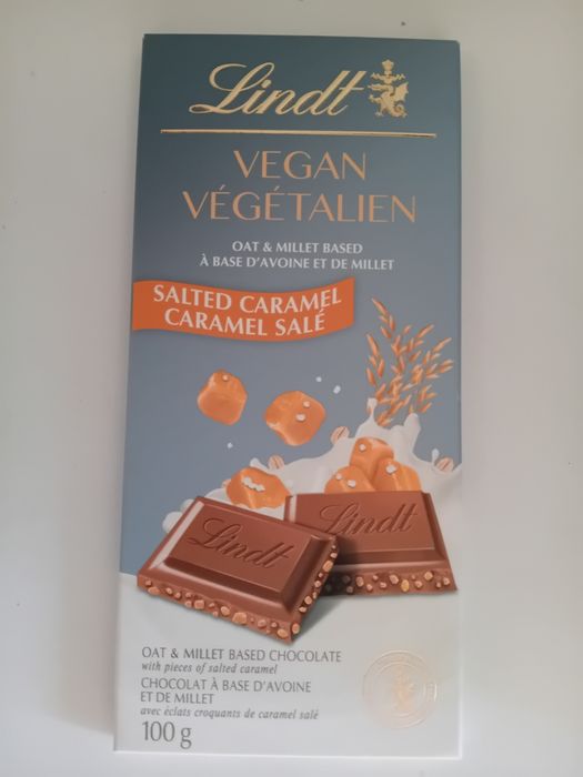 Zestaw 6 Czekolad LINDT Vegan Caramel  100G.