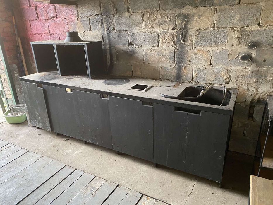 Стіл тумба  металлический 100кг+ с мийкой 2800/600  верстак