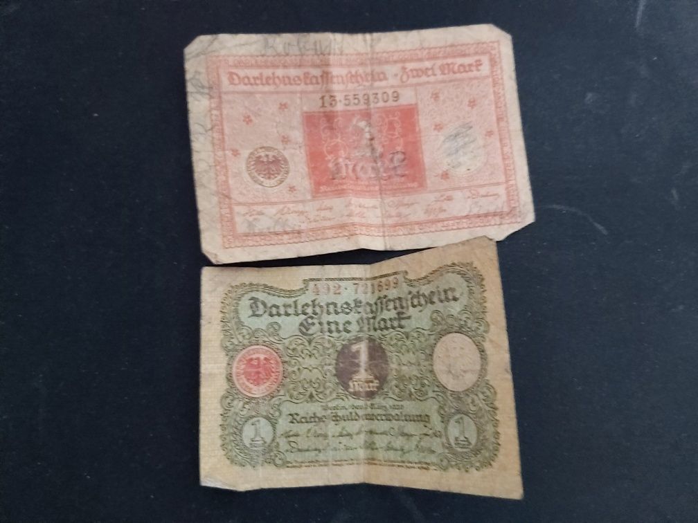 Sprzedam stare banknoty polskie i niemieckie