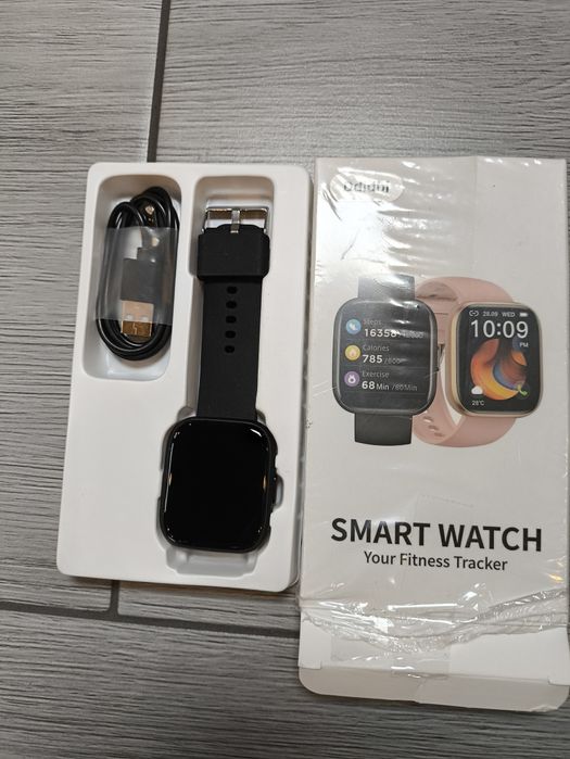 Smartwatch zegarek fitness z 112 trybami sportowymi czarny