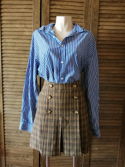 Marc Aurel шерстяна спідниця в клітинку