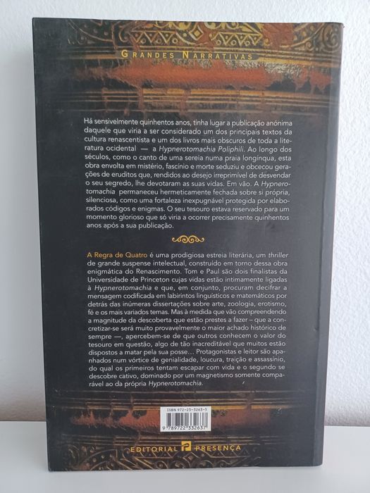 A Regra dos Quatro de Ian Caldwell e Dustin Thomason