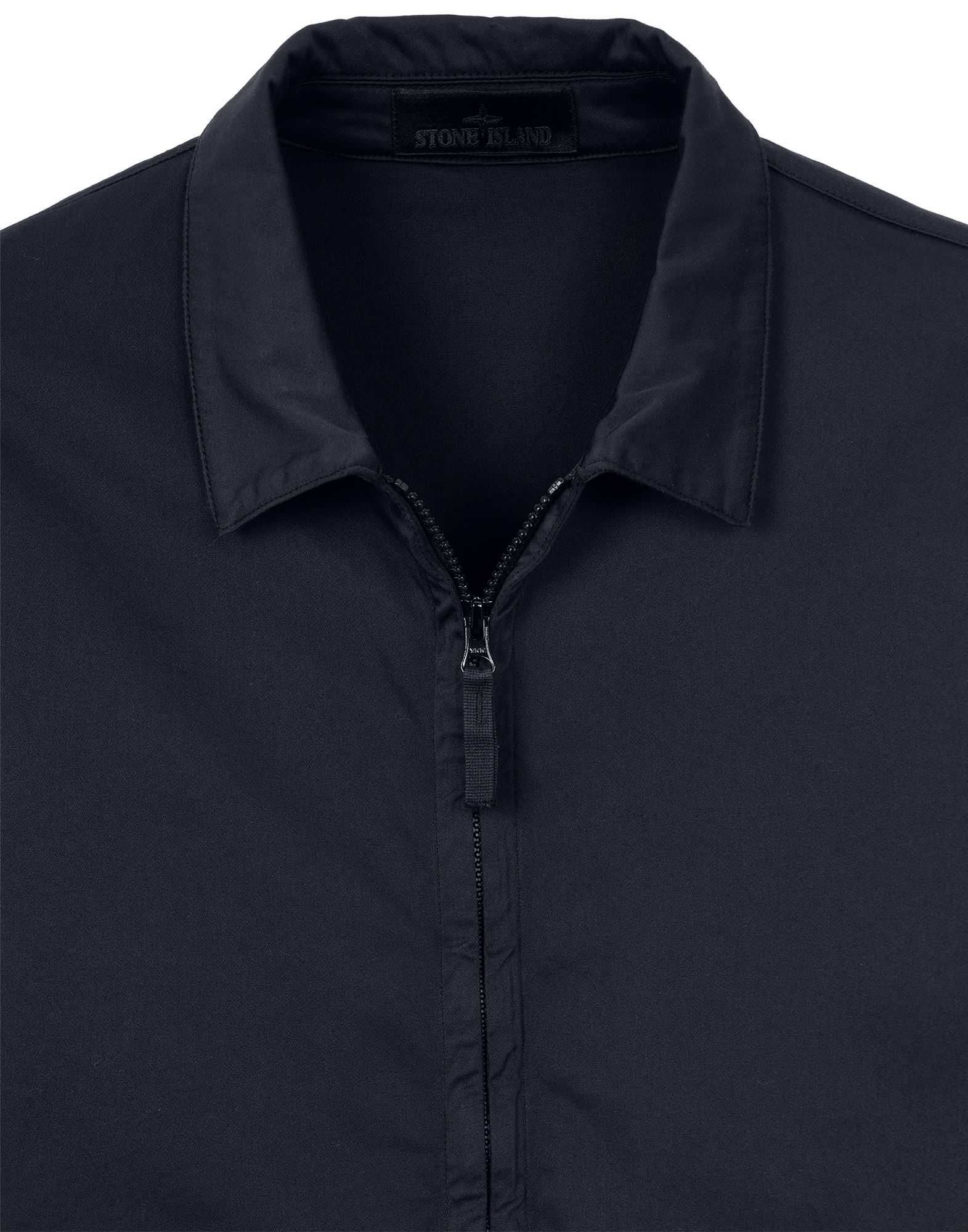 Сорочка STONE ISLAND 112F2 Lyocell Satin Ghost Piece Jacket Black