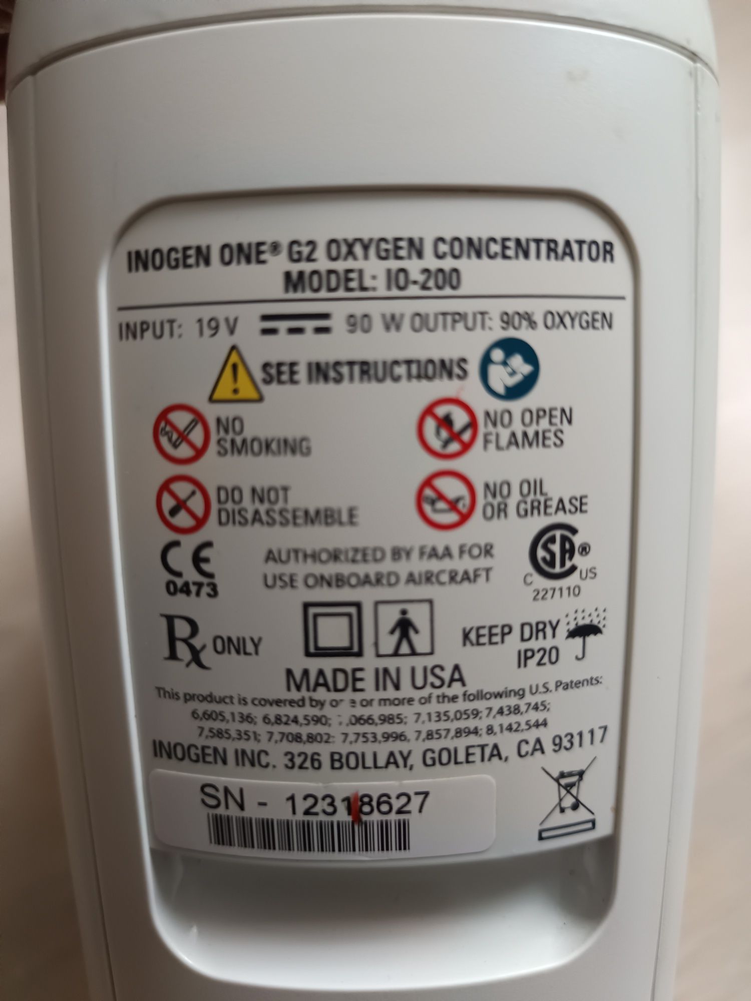 Koncentrator tlenu Inogen One G2,