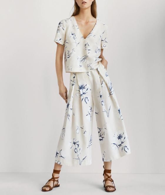 Кюлоти брюки льняні  нові Massimo Dutti 38