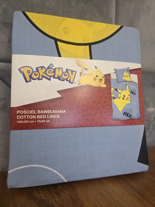 Pościel dla dzieci 160x200 pokemon nowa