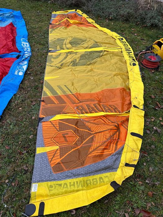 Zestaw set 3 pancernych kite 'ów Cabrinha Radar 7,10,14m+BAR  stan bdb