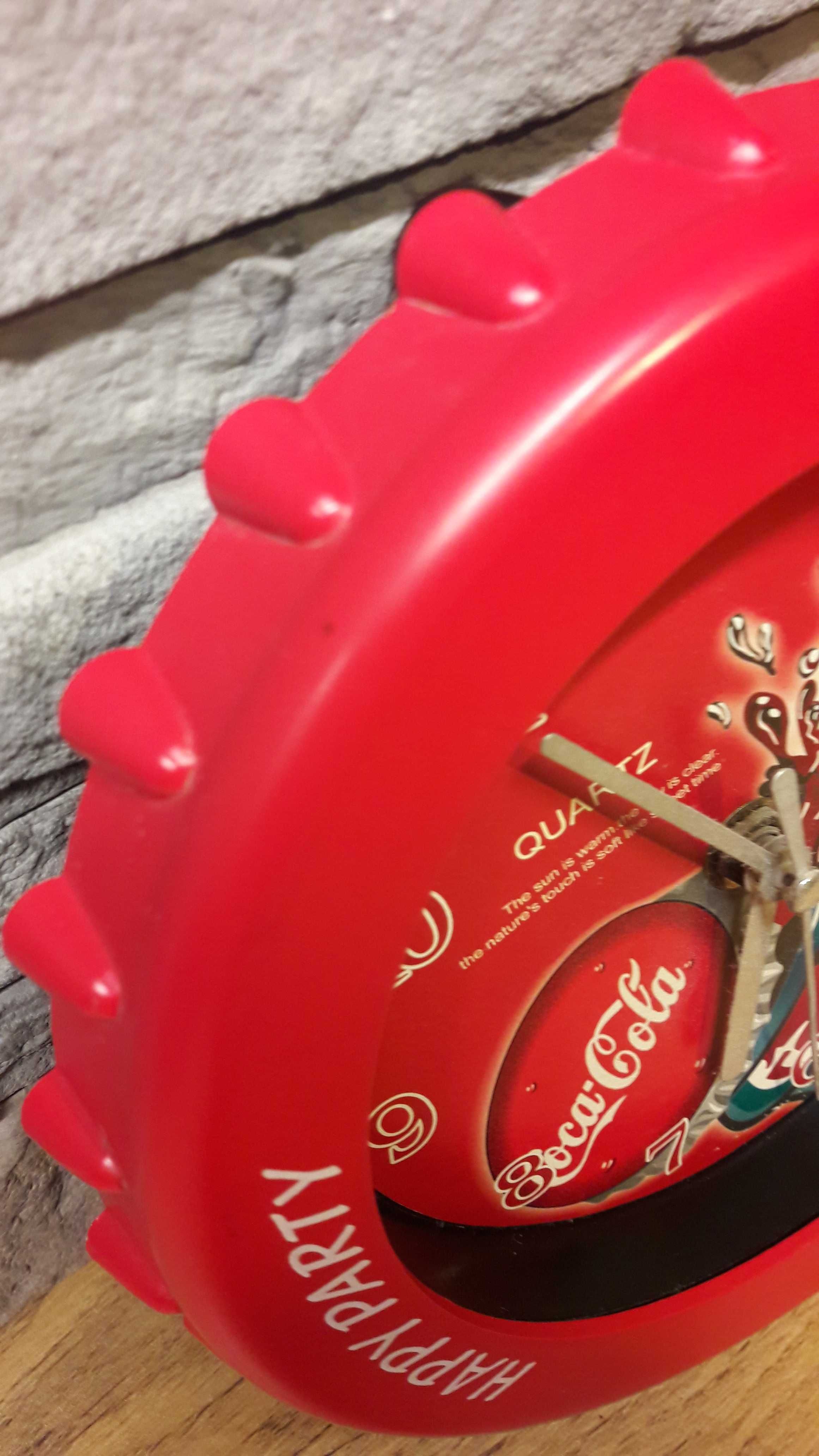 Zegar z Coca-colą mały czerwony