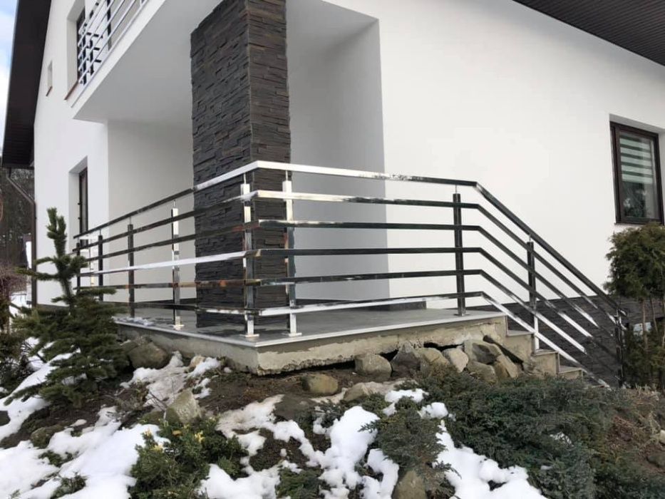 Balustrady, Ogrodzenia, Zadaszenia ze stali nierdzewnej i aluminium.