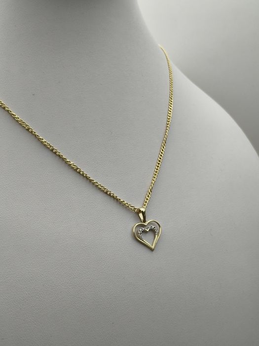 Złota Zawieszka Serce Pr.585 Nowa Zapraszamy