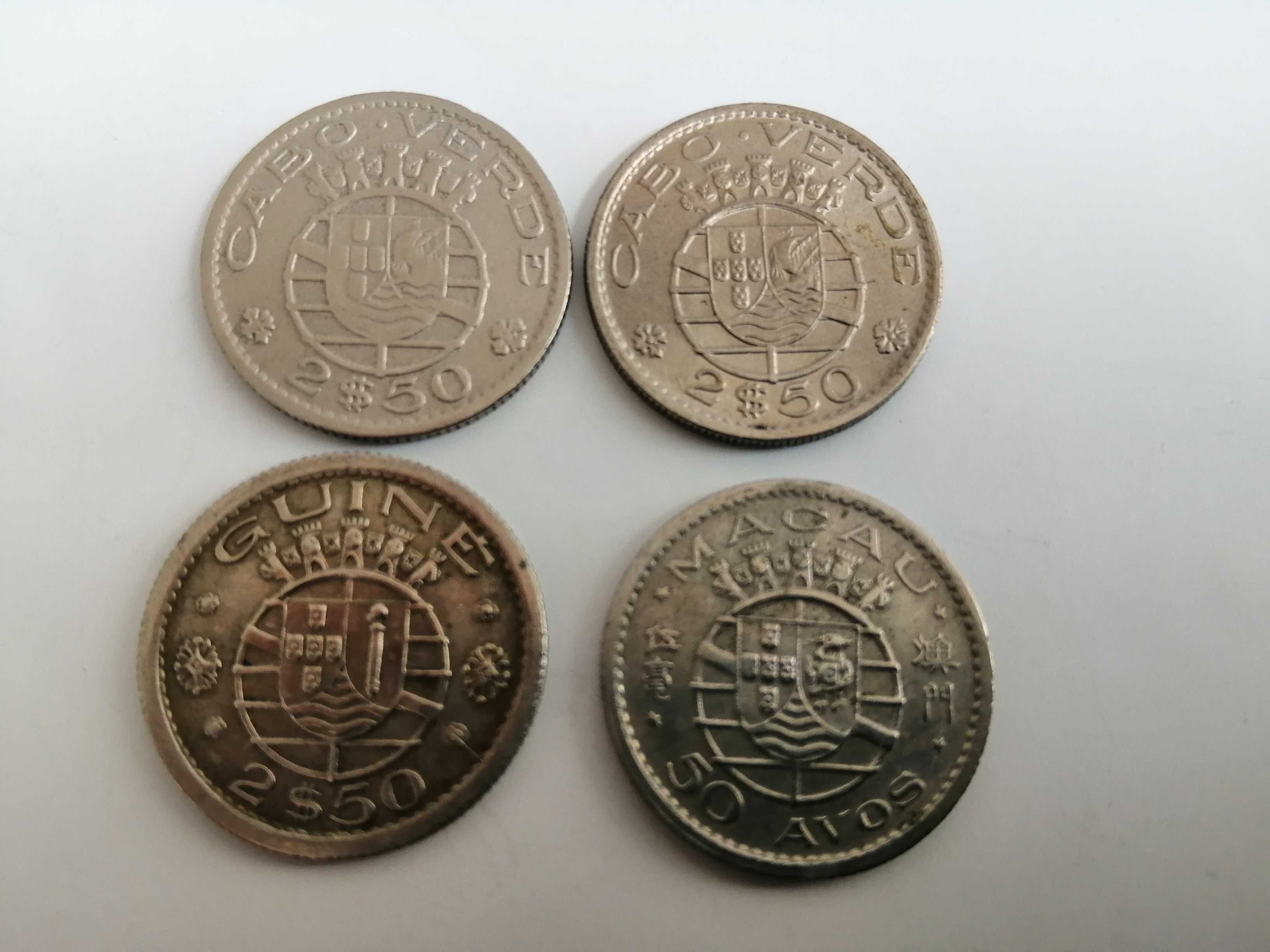 Moedas de Cabo Verde. Guiné e Macau.