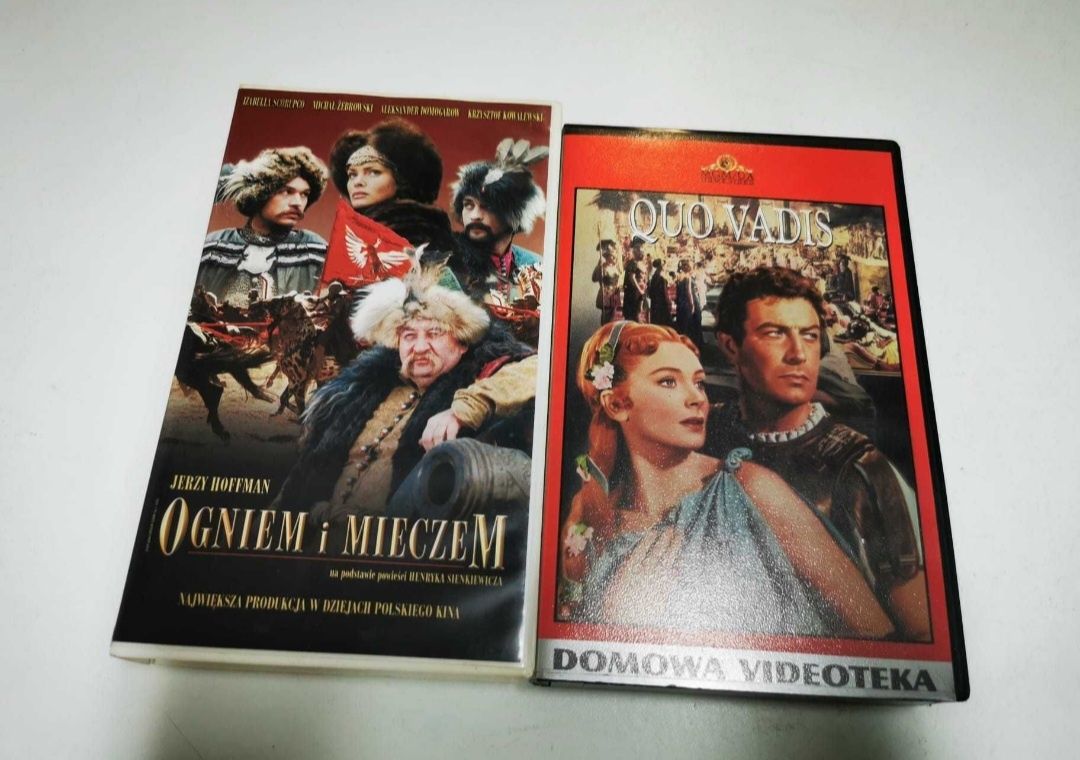 2 Kasety VHS Ogniem i Mieczem & Quo Vadis