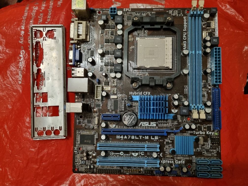 Материнская плата Asus M4A78LT-M LE   AM3 DDR3 работчая