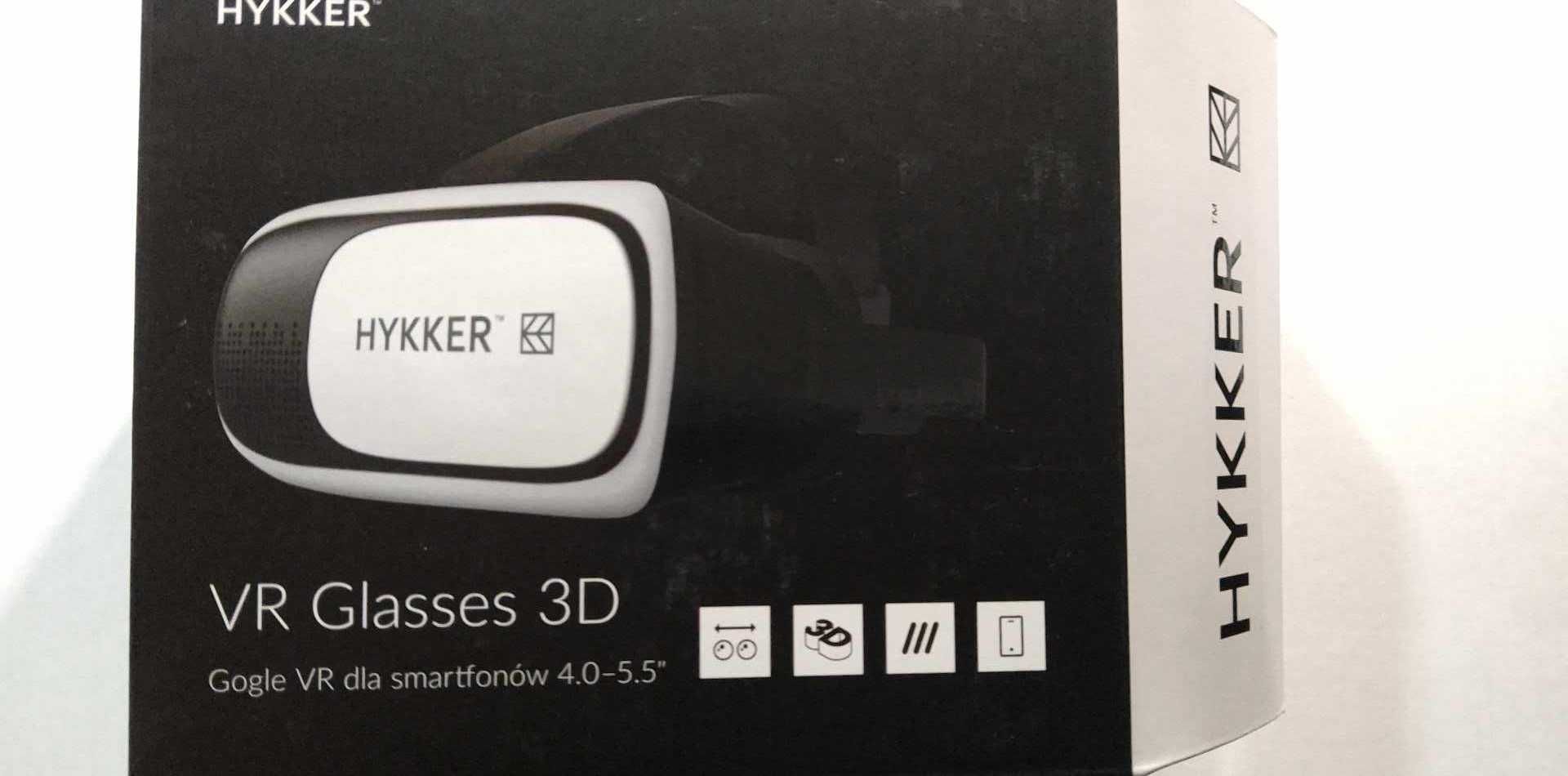 Okulary VR 3D Gogle do smartfona Hykker białe