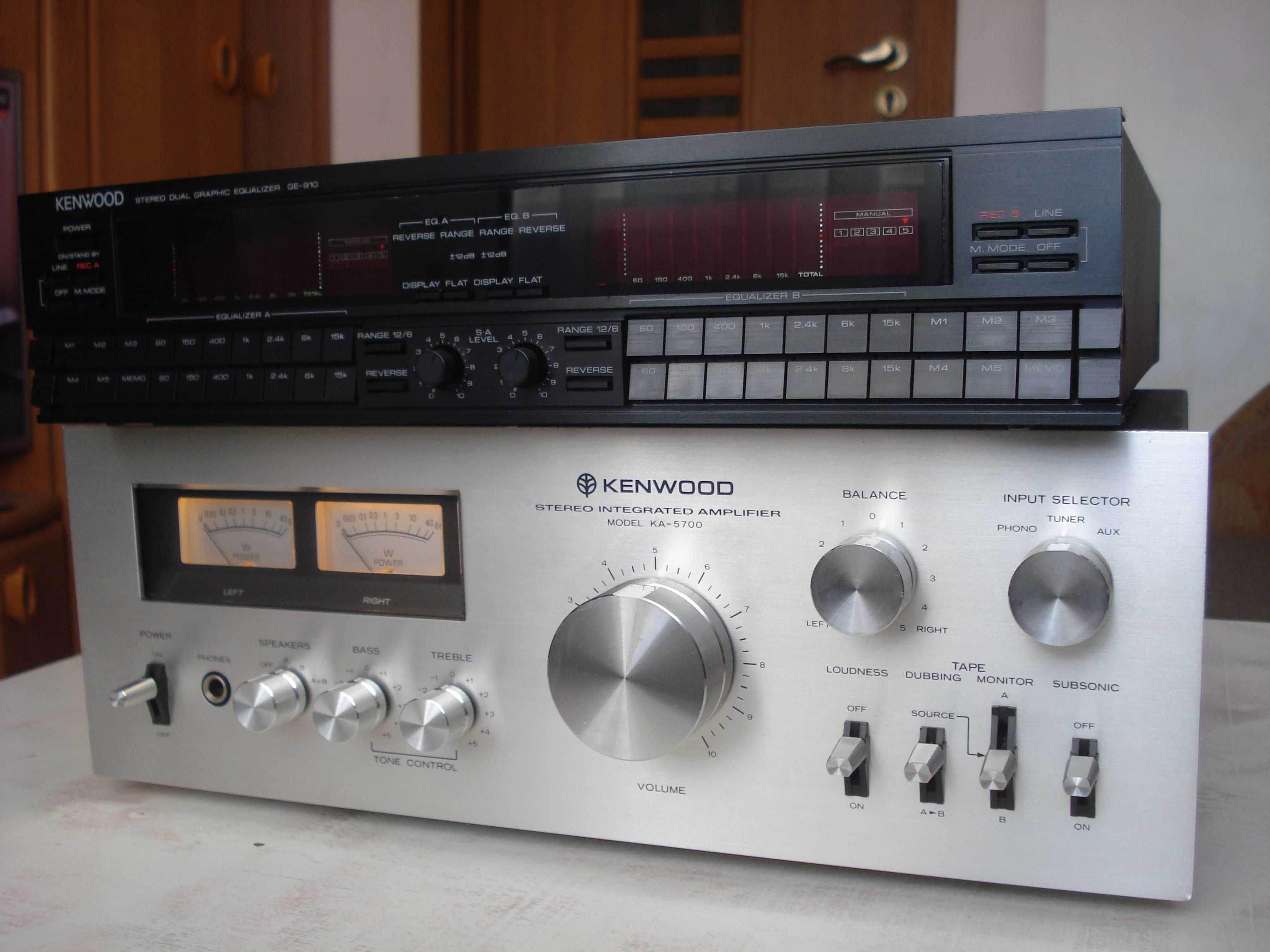 Еквалайзер "Kenwood" GE-4030, GE-910, підсил. KA-5700