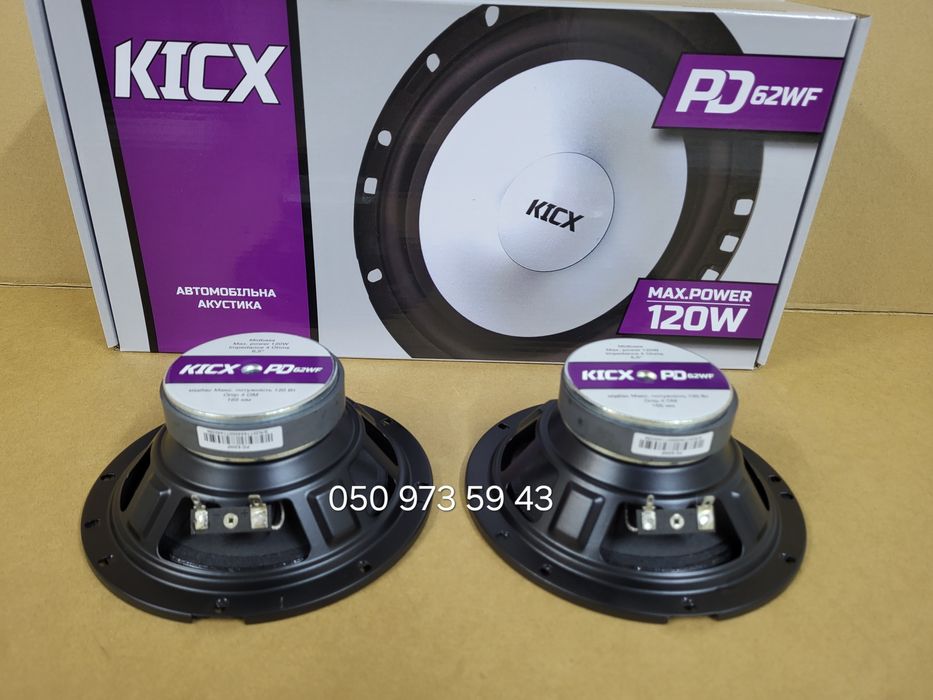 16см Мідбаси Kicx PD 62WF/динаміки в авто/колонки