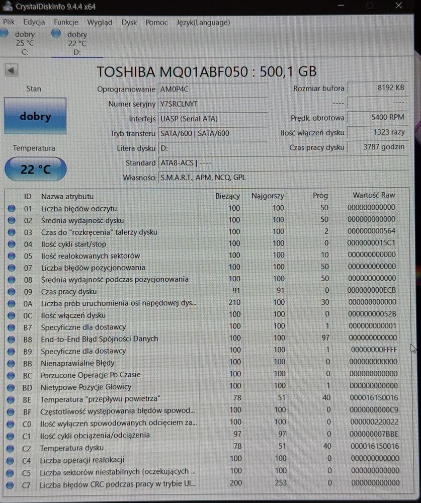 Pamieć ram ddr 3, 4 sodimm dysk 2,5 1Tb i 500Gb
