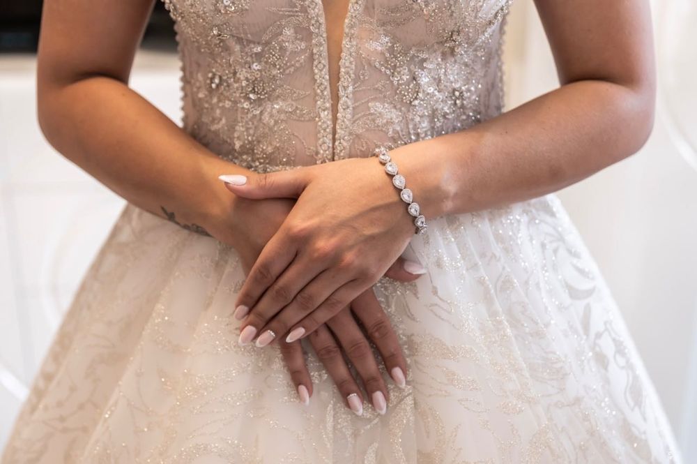 Suknia ślubna Anny Sposa brokatowa HEFI