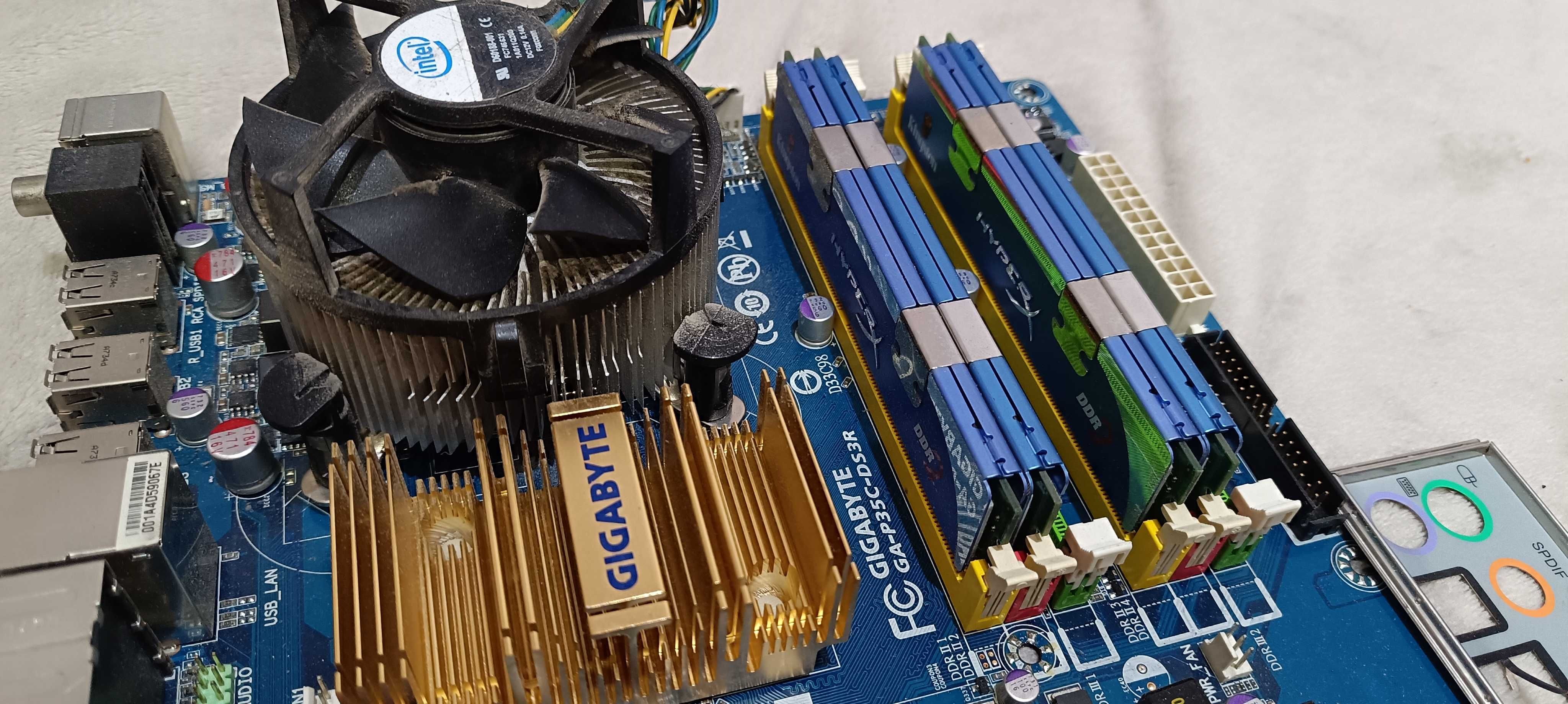 Zestaw : MB+CPU+RAM+Video+ Karta graficzna