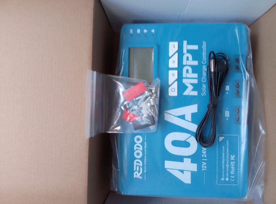 Контроллер заряда солнечной батареи Redodo 12 В/24 В 40 А MPPT